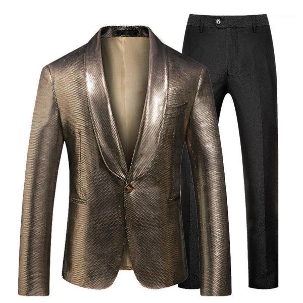 men's suits & blazers mogu 2 piece golden wedding slim fit leisure men suit spring autumn prom business groom style formal wear pcs tux, White;black
men's suits & blazers mogu 2 piece golden wedding slim fit leisure men suit spring autumn prom business groom style formal wear pcs tux, White;black