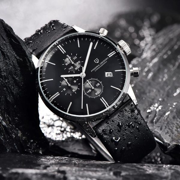 wristwatches pagani design mens watches waterproof quartz watch genuine leather japanese vk67 movement relogio masculino, Slivery;brown
wristwatches pagani design mens watches waterproof quartz watch genuine leather japanese vk67 movement relogio masculino, Slivery;brown