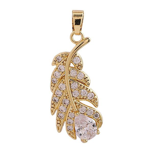 creative style fresh and fashionable feather-shaped micro-inlaid personality wild pendant jewelry chains, Silver
creative style fresh and fashionable feather-shaped micro-inlaid personality wild pendant jewelry chains, Silver