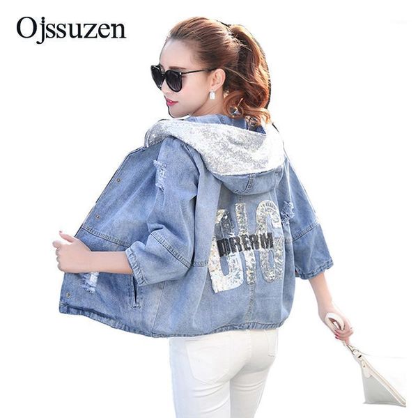 women's jackets female spring women denim jacket plus size s-3xl vintage hole short jeans sequins woman coat hooded, Black;brown
women's jackets female spring women denim jacket plus size s-3xl vintage hole short jeans sequins woman coat hooded, Black;brown