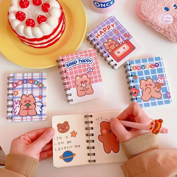 notepads school mini loose-leaf memo pad handbook ins style coil notebook cartoon bear korean schedule agenda, Purple;pink
notepads school mini loose-leaf memo pad handbook ins style coil notebook cartoon bear korean schedule agenda, Purple;pink