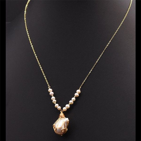 chains natural fresh water baroque pearl necklace for women girls wedding wholesales luxury jewelry pendants chain accessories, Silver
chains natural fresh water baroque pearl necklace for women girls wedding wholesales luxury jewelry pendants chain accessories, Silver