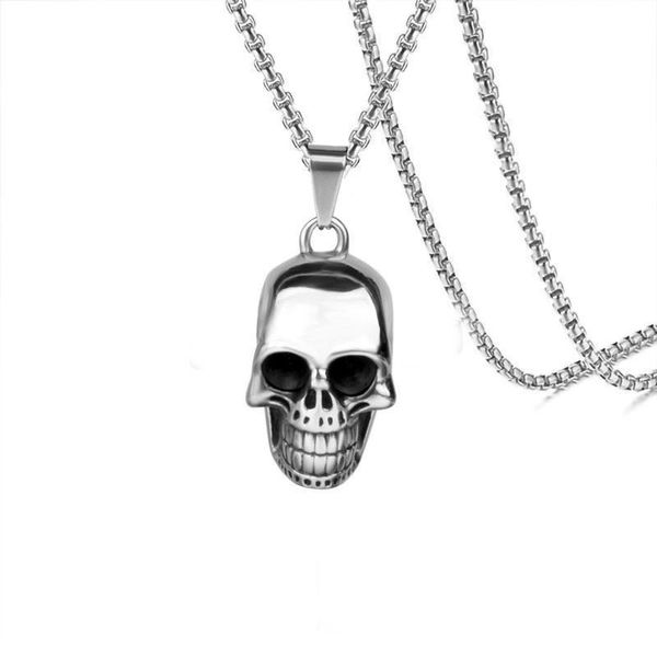 pendant necklaces classic retro stainless steel skull necklace men's personality domineering street casual jewelry gift, Silver
pendant necklaces classic retro stainless steel skull necklace men's personality domineering street casual jewelry gift, Silver