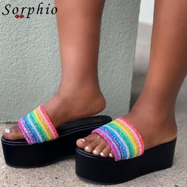 slippers sorphio ins girl summer platform slip on colorful rainbow women open toe casual beach daily shoes woman, Black
slippers sorphio ins girl summer platform slip on colorful rainbow women open toe casual beach daily shoes woman, Black