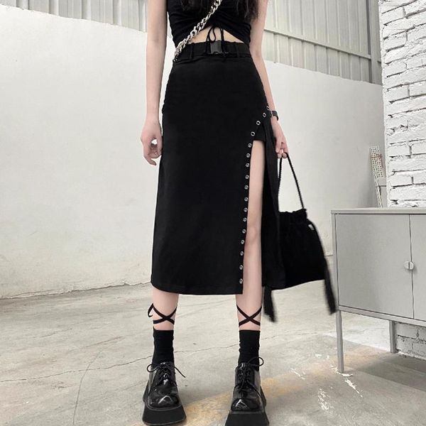 split skirt 2021 women's gothic skirts, Black
split skirt 2021 women's gothic skirts, Black