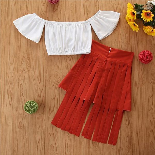clothing sets kids girls casual summer two-piece clothes set white solid color short sleeve boat neck and zipper tassel skirt1
clothing sets kids girls casual summer two-piece clothes set white solid color short sleeve boat neck and zipper tassel skirt1