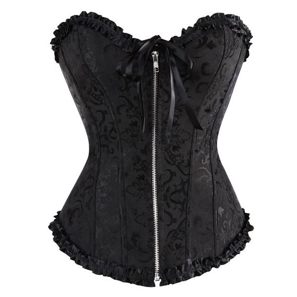 corset lace plus size erotic zip floral women bustier lingerie brocade victorian fashion drop 211220, Black;white
corset lace plus size erotic zip floral women bustier lingerie brocade victorian fashion drop 211220, Black;white