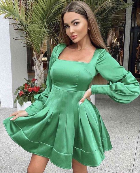 dress 2021 women's long sleeve green satin pleated dress, elegant, tight, celebrity, nightclub 3m12, Black;gray
dress 2021 women's long sleeve green satin pleated dress, elegant, tight, celebrity, nightclub 3m12, Black;gray