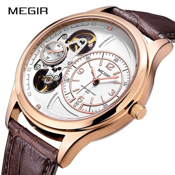 wristwatches 2021 megir leather strap mens watches water ressistance men quartz chronograph for man male clock hour, Slivery;brown
wristwatches 2021 megir leather strap mens watches water ressistance men quartz chronograph for man male clock hour, Slivery;brown