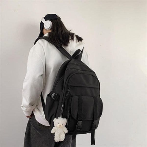 backpack large capacity nylon male female waterproof travel bagpack women couple lapbookbag solid color school men rucksac
backpack large capacity nylon male female waterproof travel bagpack women couple lapbookbag solid color school men rucksac