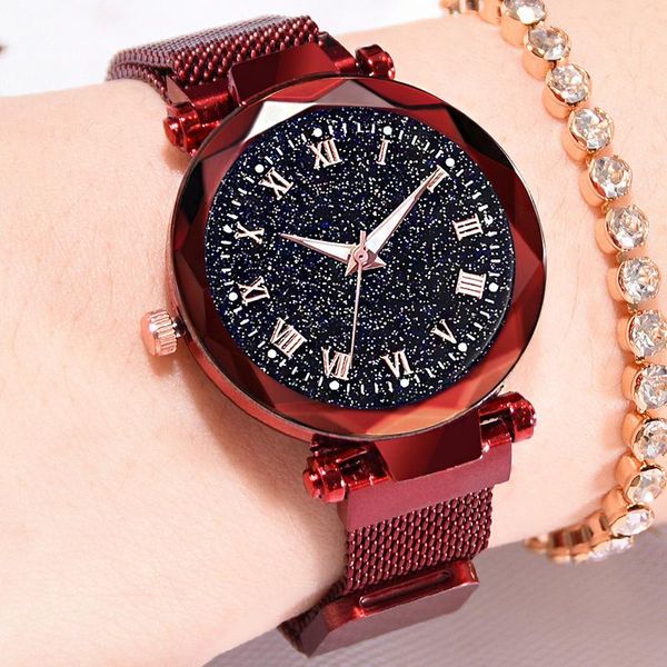 women's fashion starry sky watches for women dress magnet buckle mesh belt quartz watch zegarek damski wristwatches, Slivery;brown
women's fashion starry sky watches for women dress magnet buckle mesh belt quartz watch zegarek damski wristwatches, Slivery;brown