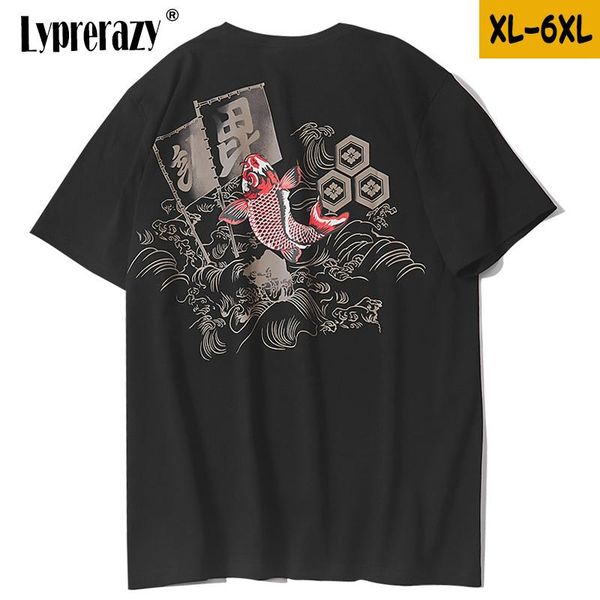 lyprerazy plus size summer carp fish printed chinese ethnick t shirt men's hip hop casual cotton tee for big guys t-shirts, White;black
lyprerazy plus size summer carp fish printed chinese ethnick t shirt men's hip hop casual cotton tee for big guys t-shirts, White;black