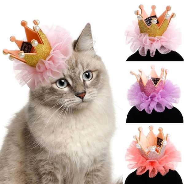 dog apparel cat hair clip lace pearl crown headdress cute pet accessories birthday party hats
dog apparel cat hair clip lace pearl crown headdress cute pet accessories birthday party hats