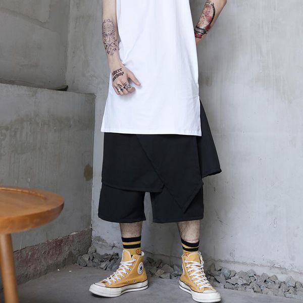 men's pants 2021 summer black capris loose skirt two large stage performance fashion brand
men's pants 2021 summer black capris loose skirt two large stage performance fashion brand