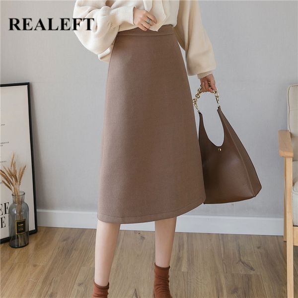 winter woolen women's skirt fashion solid color high waist simple casual a-line mid-length s female 210428, Black
winter woolen women's skirt fashion solid color high waist simple casual a-line mid-length s female 210428, Black