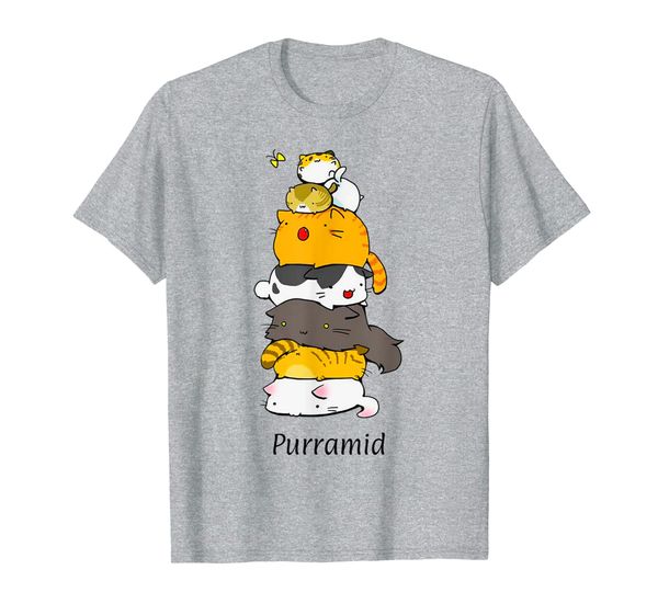 cats purramid kitten kitty pyramid cute cool funny cat lover t-shirt, White;black 
cats purramid kitten kitty pyramid cute cool funny cat lover t-shirt, White;black