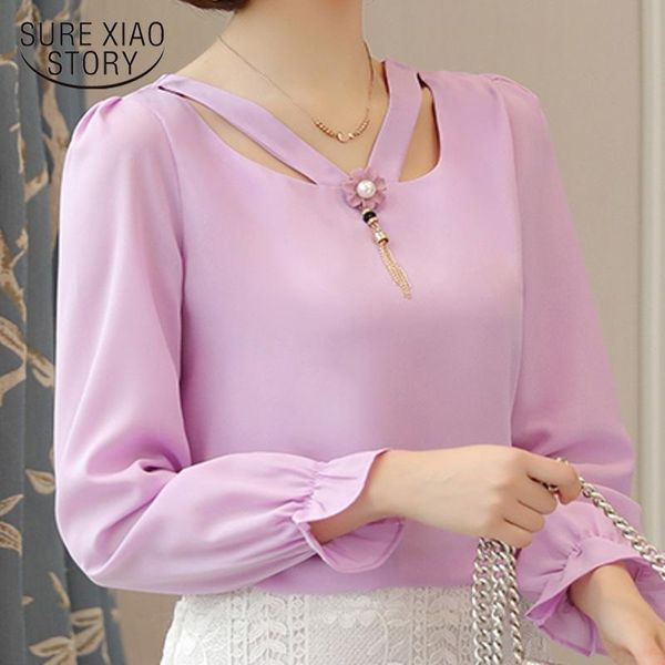 women's blouses & shirts 2021 spring and autumn korean chiffon bottom shirt long sleeve temperament women plus size pink v-neck clothe, White
women's blouses & shirts 2021 spring and autumn korean chiffon bottom shirt long sleeve temperament women plus size pink v-neck clothe, White