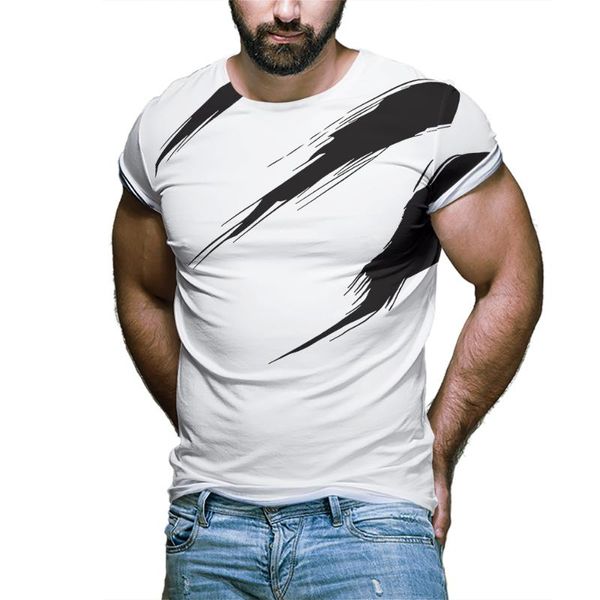men's t-shirts summer short-sleevedt-shirt 2021 round neck casual trend fashion personality, White;black
men's t-shirts summer short-sleevedt-shirt 2021 round neck casual trend fashion personality, White;black