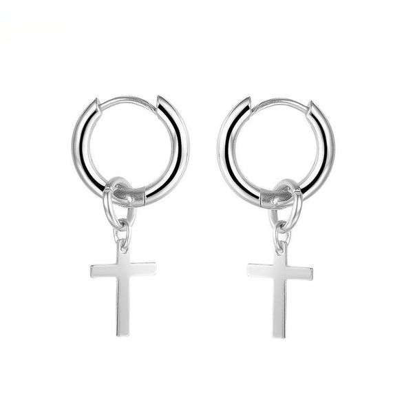 simple personality titanium steel cross earrings for men with drop hanging catholicism pray blessing gift stud, Golden;silver
simple personality titanium steel cross earrings for men with drop hanging catholicism pray blessing gift stud, Golden;silver