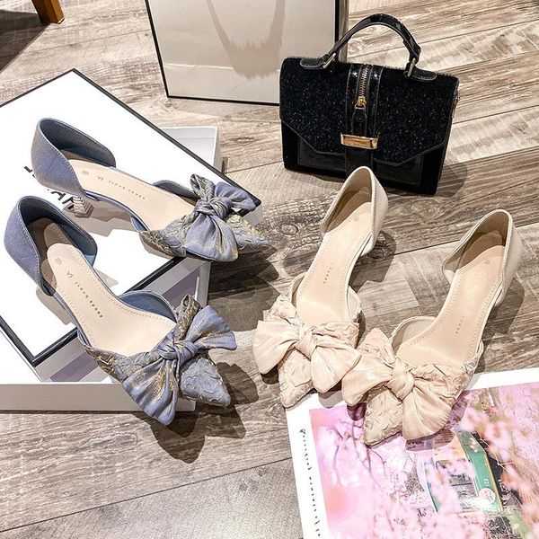 dress shoes 2021 summer sandals thin heel pointed middle high shoe sleeve foot single fashion hollow bow s, Black 
dress shoes 2021 summer sandals thin heel pointed middle high shoe sleeve foot single fashion hollow bow s, Black