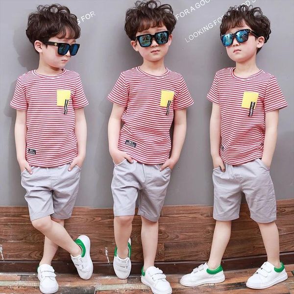 summer boys clothes casual children clothing sets short sleeve t shirt pants kids suit for 3 4 6 8 10, White
summer boys clothes casual children clothing sets short sleeve t shirt pants kids suit for 3 4 6 8 10, White