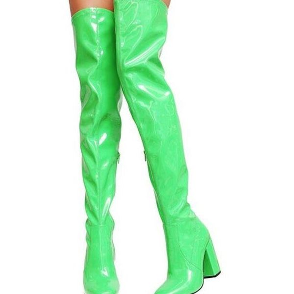 boots spring woman fluorescence green/pink/gray/yellow/black sweet finger red foot zip patent leather pu on the knee h00z
boots spring woman fluorescence green/pink/gray/yellow/black sweet finger red foot zip patent leather pu on the knee h00z