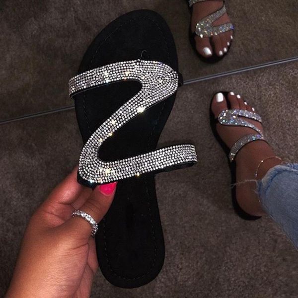 women's sandals rhinestone bling z-shaped flats comfy flip flop beach black luxurious slippers
women's sandals rhinestone bling z-shaped flats comfy flip flop beach black luxurious slippers