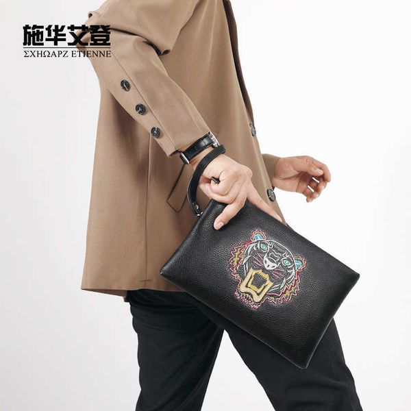 bag showecomfort01 2022handbag men's leather leisure fashion hand grab bag head layer cowhide tiger head embroidered men's envelop
bag showecomfort01 2022handbag men's leather leisure fashion hand grab bag head layer cowhide tiger head embroidered men's envelop