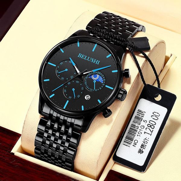 wristwatches 2021 fashion mens watches brand moon phase clock full steel waterproof luminous sports men chronograph business, Slivery;brown
wristwatches 2021 fashion mens watches brand moon phase clock full steel waterproof luminous sports men chronograph business, Slivery;brown