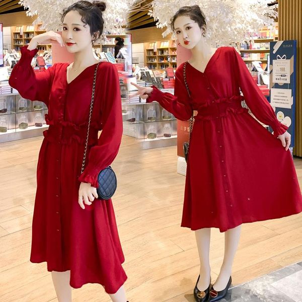 maternity dresses 9313# nursing clothing loose stylish v neck slimming dress for pregnant women pregnancy, White
maternity dresses 9313# nursing clothing loose stylish v neck slimming dress for pregnant women pregnancy, White