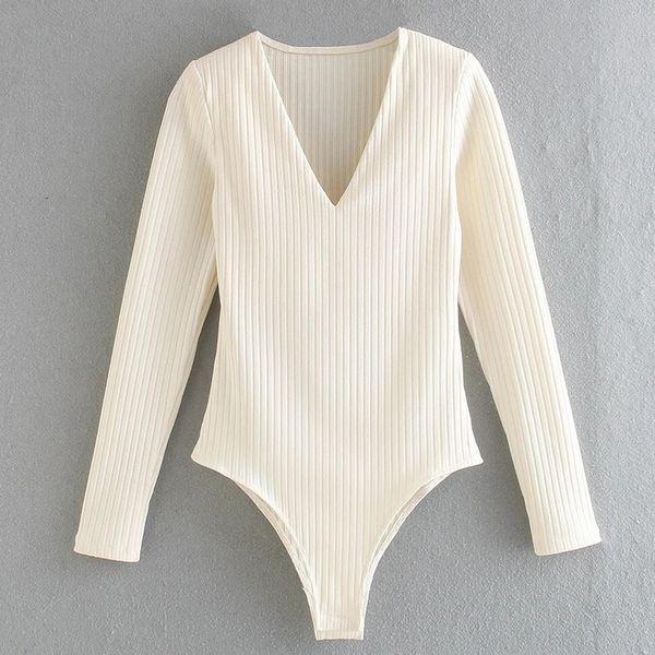 summer style women european and american style elastic v-neck long-sleeved female bodysuit 210520, Black;white
summer style women european and american style elastic v-neck long-sleeved female bodysuit 210520, Black;white