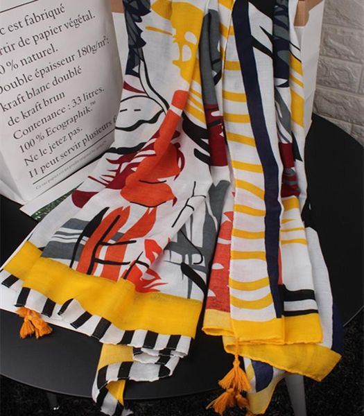 scarves hand-painted print art cotton fringe women's scarf seaside beach shawl holiday travel sunscreen, Blue;gray
scarves hand-painted print art cotton fringe women's scarf seaside beach shawl holiday travel sunscreen, Blue;gray