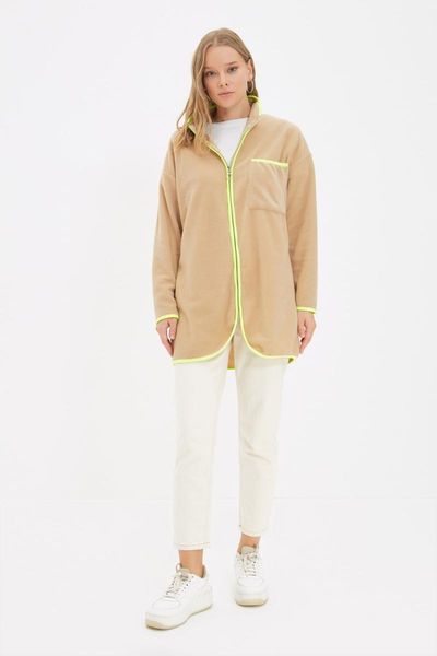 women's jackets trendyol upright collar front zipper fleece sweatshirt tctaw22tw0175, Black;brown
women's jackets trendyol upright collar front zipper fleece sweatshirt tctaw22tw0175, Black;brown