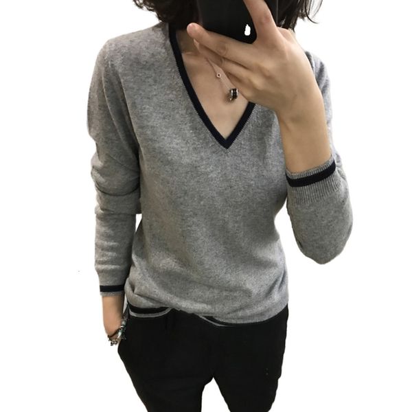 women's sweaters tailor sheep winter cashmere sweater women's v-neck pullover thick female loose knit bottoming shirt wij3, White;black
women's sweaters tailor sheep winter cashmere sweater women's v-neck pullover thick female loose knit bottoming shirt wij3, White;black