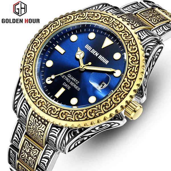 mens watch luxury brand creative quartz watches goldenhour men stainless steel watch band big sport clock relogio masculino 210517, Slivery;brown
mens watch luxury brand creative quartz watches goldenhour men stainless steel watch band big sport clock relogio masculino 210517, Slivery;brown