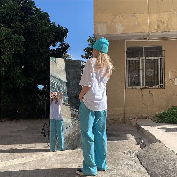 blue corduroy pants women korean style 2021 fashion plus size straight summer streetwear kpop wide loose women's & capris, Black;white
blue corduroy pants women korean style 2021 fashion plus size straight summer streetwear kpop wide loose women's & capris, Black;white