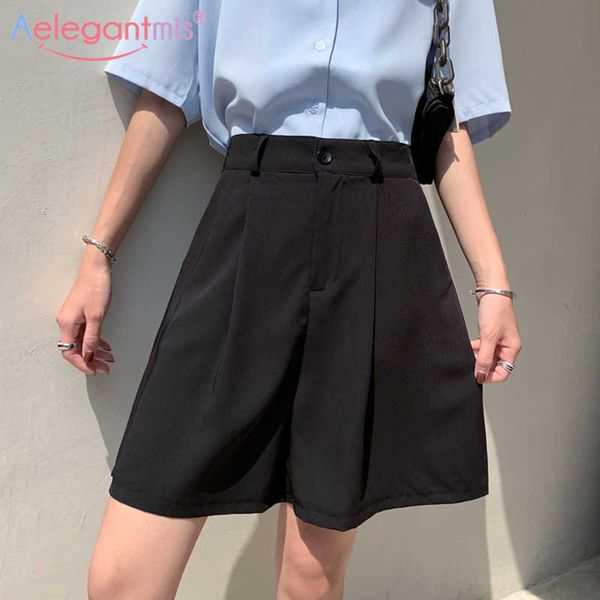 aelegantmis korean loose knee length pants women casual 3 colors short summer soft black high waist female fashion 210607, White;black
aelegantmis korean loose knee length pants women casual 3 colors short summer soft black high waist female fashion 210607, White;black