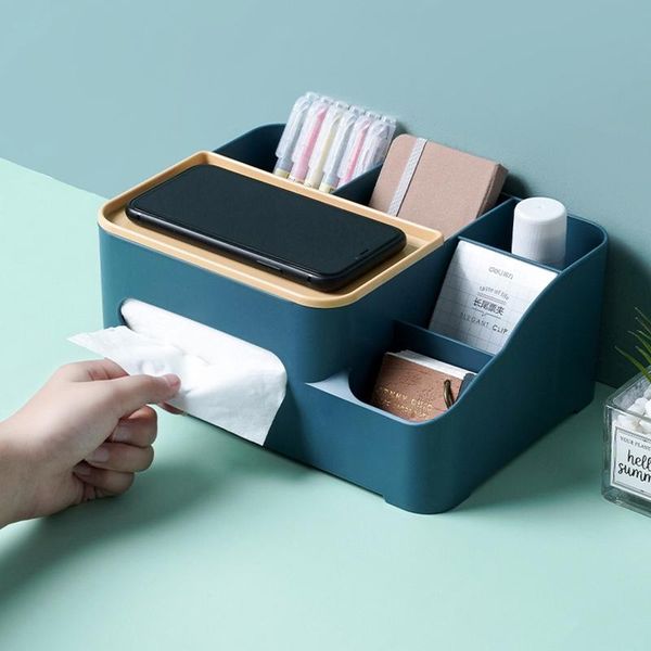 tissue boxes & napkins storage box multifunction plastic paper case large capacity phone sundries rack for kitchen home organizer
tissue boxes & napkins storage box multifunction plastic paper case large capacity phone sundries rack for kitchen home organizer