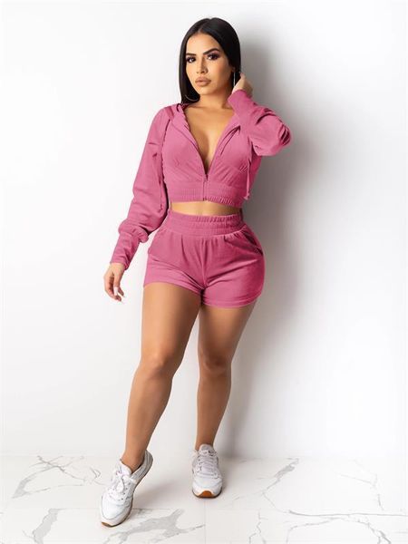 women's tracksuits autumn women tracksuit solid-color fleece hooded long-sleeves tight + high-waist elastic shorts for ladies 2pcs set, Gray
women's tracksuits autumn women tracksuit solid-color fleece hooded long-sleeves tight + high-waist elastic shorts for ladies 2pcs set, Gray
