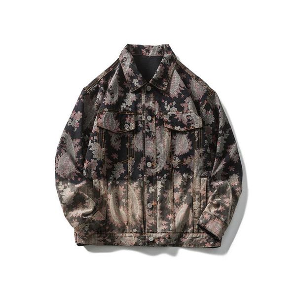 men's jackets erenejian hi street floral hip hop jeans vintage flower printed harajuku block coat streetwear outerwear, Black;brown
men's jackets erenejian hi street floral hip hop jeans vintage flower printed harajuku block coat streetwear outerwear, Black;brown