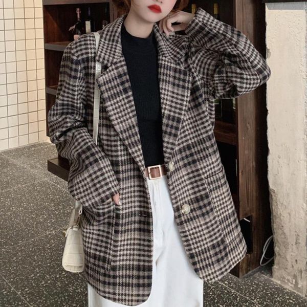 women's suits & blazers vintage women plaid blazer office lady jacket slim fit casual single breasted coat long sleeve outerwear temper, White;black
women's suits & blazers vintage women plaid blazer office lady jacket slim fit casual single breasted coat long sleeve outerwear temper, White;black