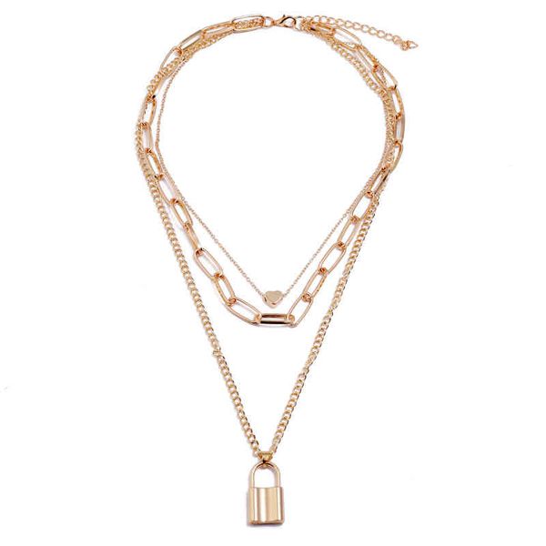 multi layer lover lock pendant choker necklace steampunk padlock heart chain locket necklace n207161, Silver
multi layer lover lock pendant choker necklace steampunk padlock heart chain locket necklace n207161, Silver