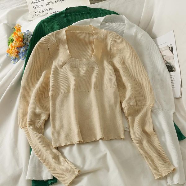 women's sweaters knitted woman solid color o neck long sleeve sweet causal sweater women pullover korean japnese style 2022, White;black
women's sweaters knitted woman solid color o neck long sleeve sweet causal sweater women pullover korean japnese style 2022, White;black