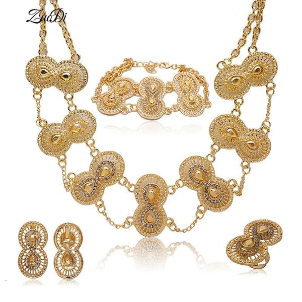 earrings & necklace zuodi dubai gold-color jewelry sets costume design nigerian wedding woman accessories fashion statement set, Silver
earrings & necklace zuodi dubai gold-color jewelry sets costume design nigerian wedding woman accessories fashion statement set, Silver