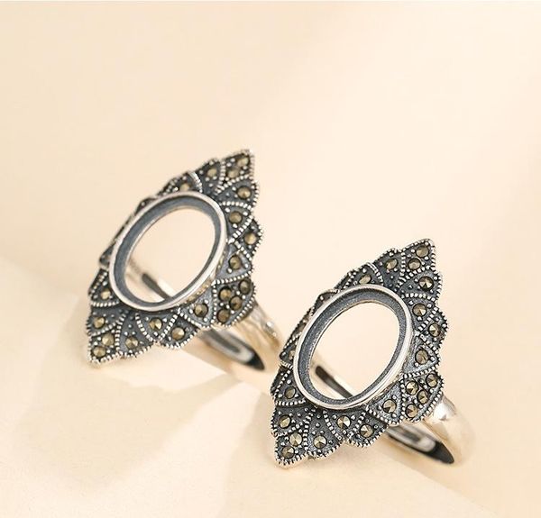 cluster rings 9*12mm 925 sterling silver semi mount bases blanks base blank pad ring setting set jewelry gift a5502, Golden;silver
cluster rings 9*12mm 925 sterling silver semi mount bases blanks base blank pad ring setting set jewelry gift a5502, Golden;silver