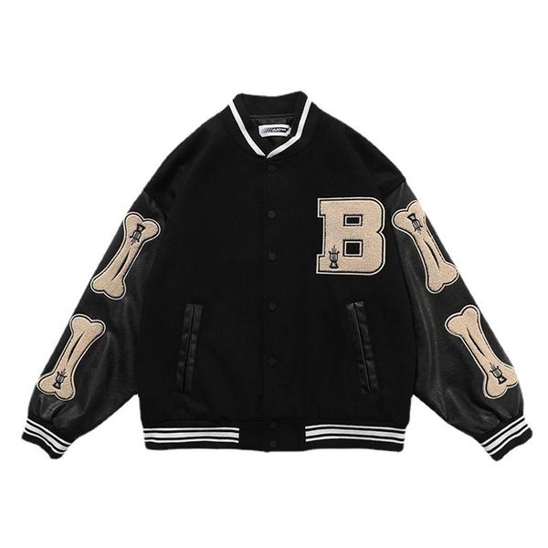 women's jackets bomber letter plus size coat 2021 winter hip hop autumn long sleeve female jacket baseball uniforms outwear bf, Black;brown
women's jackets bomber letter plus size coat 2021 winter hip hop autumn long sleeve female jacket baseball uniforms outwear bf, Black;brown