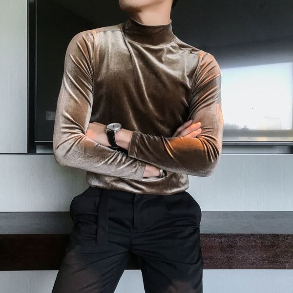 men's t-shirts fashion club slim fit autumn winter tshirt korean style solid thickened turtleneck long sleeve t-shirt aeme, White;black
men's t-shirts fashion club slim fit autumn winter tshirt korean style solid thickened turtleneck long sleeve t-shirt aeme, White;black