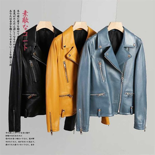 nerazzurri spring short yellow black blue leather biker jacket women long sleeve zipper autumn faux leather jackets for women 211007
nerazzurri spring short yellow black blue leather biker jacket women long sleeve zipper autumn faux leather jackets for women 211007