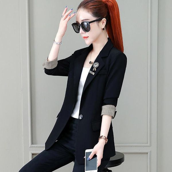 women's suits & blazers spring autumn korean plus size blouses british style blazer casual suit jacket female trench coat black lining, White;black
women's suits & blazers spring autumn korean plus size blouses british style blazer casual suit jacket female trench coat black lining, White;black