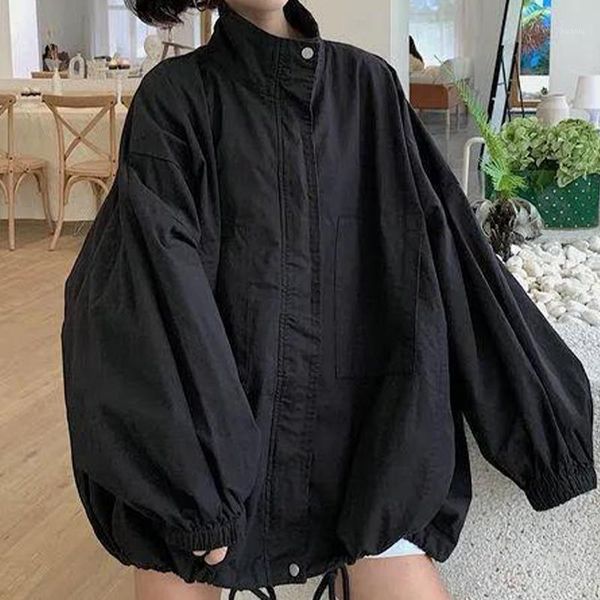 women's trench coats 2021 all-match jacket women spring and autumn casual loose fashion lapel regular sleeve, Tan;black
women's trench coats 2021 all-match jacket women spring and autumn casual loose fashion lapel regular sleeve, Tan;black